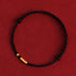 Black Rope(One&Four Gold Beads) / 20cm