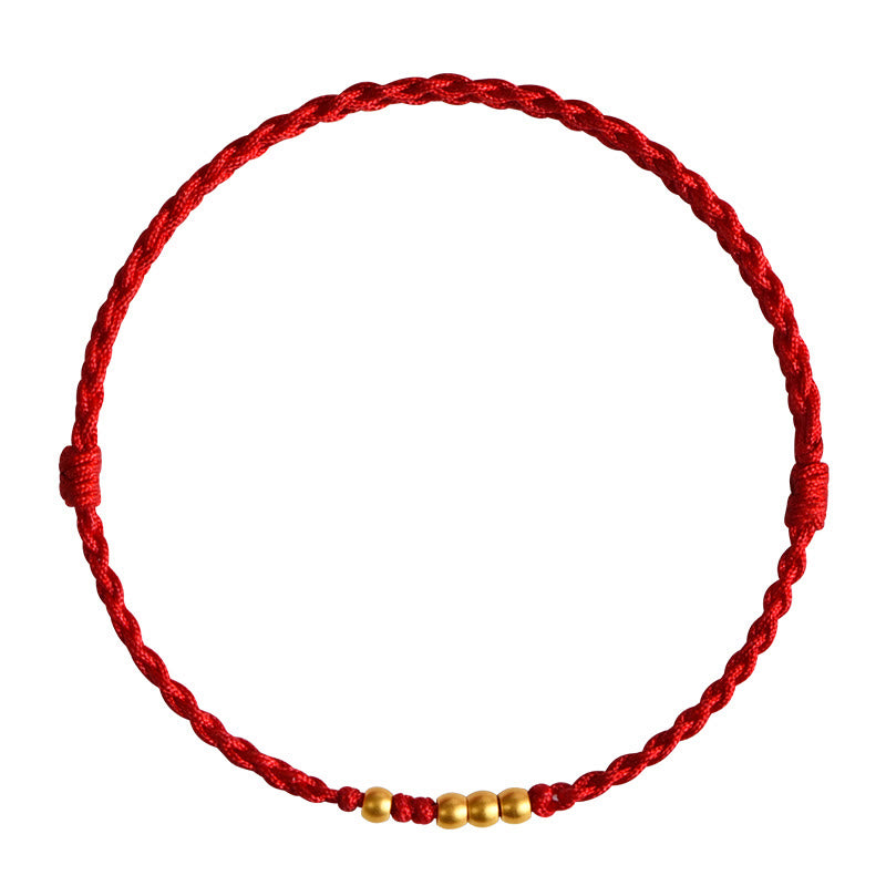 KarmaRipple's 999 Gold Beadwork Fortune Woven Protection Pair Bracelet p13
