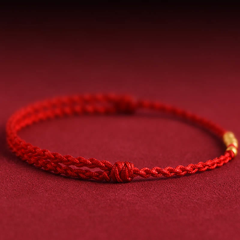 KarmaRipple's 999 Gold Beadwork Fortune Woven Protection Pair Bracelet p12