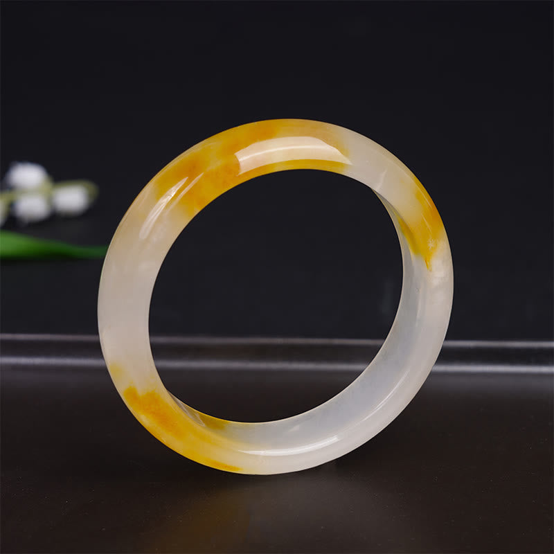 KarmaRipple's Yellow Chalcedony Balance Positivity Bracelet Bangle p3