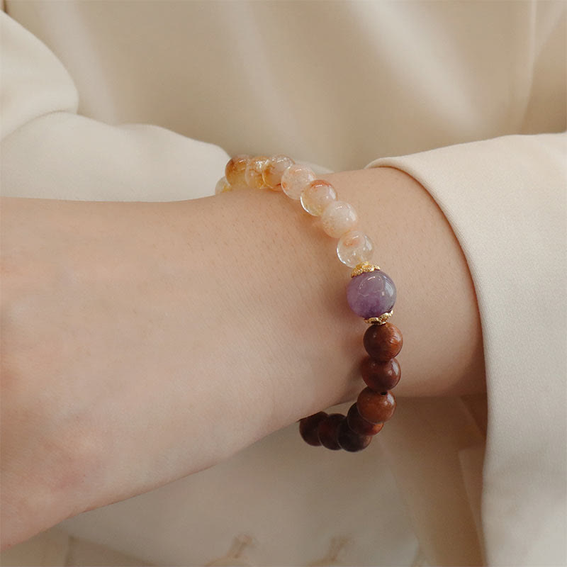KarmaRipple's Sandalwood Rosewood Citrine Protection Bracelet p9
