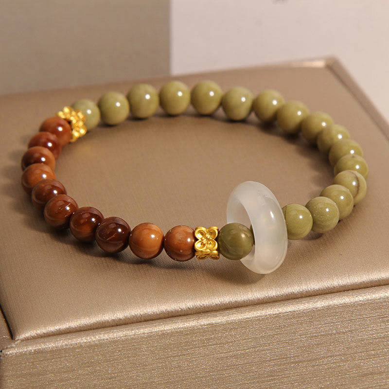 KarmaRipple's Authentic Alashan Agate Kuka Seed Encourage Bracelet p5