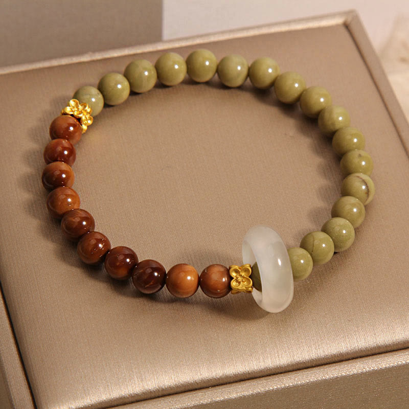 KarmaRipple's Authentic Alashan Agate Kuka Seed Encourage Bracelet p4