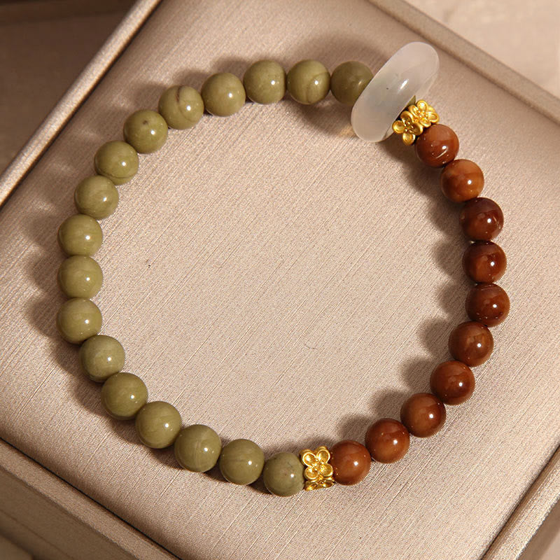 KarmaRipple's Authentic Alashan Agate Kuka Seed Encourage Bracelet p8