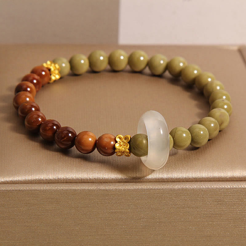 KarmaRipple's Authentic Alashan Agate Kuka Seed Encourage Bracelet p10