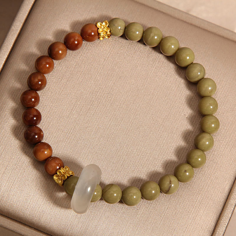KarmaRipple's Authentic Alashan Agate Kuka Seed Encourage Bracelet p9
