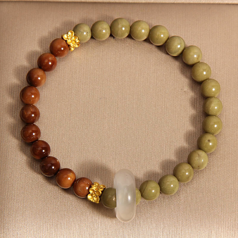 KarmaRipple's Authentic Alashan Agate Kuka Seed Encourage Bracelet p3