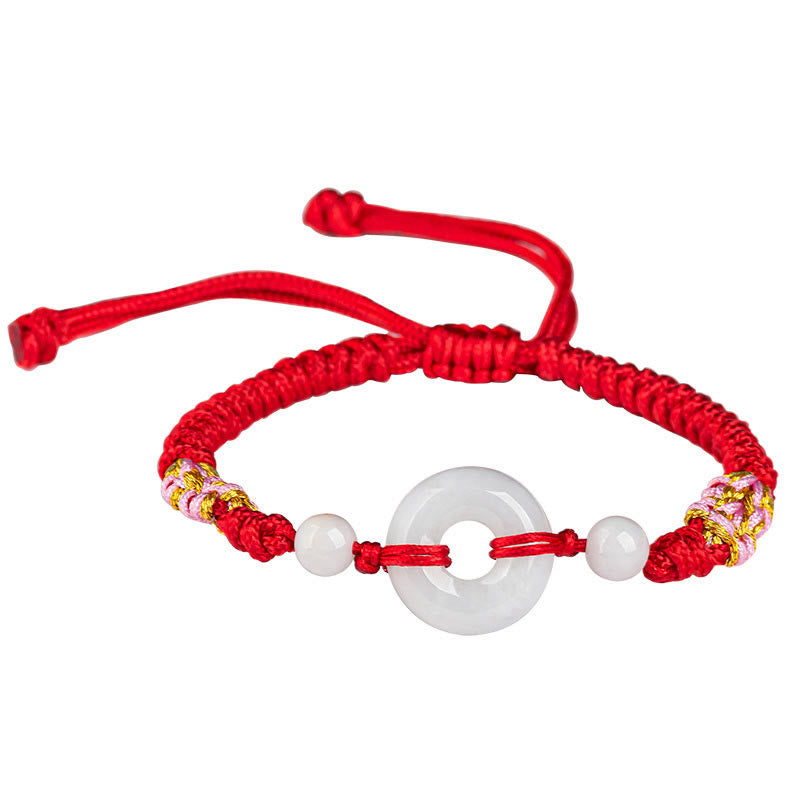 KarmaRipple's Jade Fortune Abundance Red String Bracelet p9
