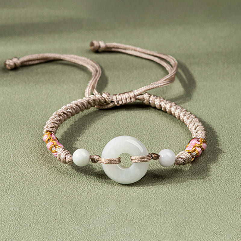 KarmaRipple's Jade Fortune Abundance Red String Bracelet p4