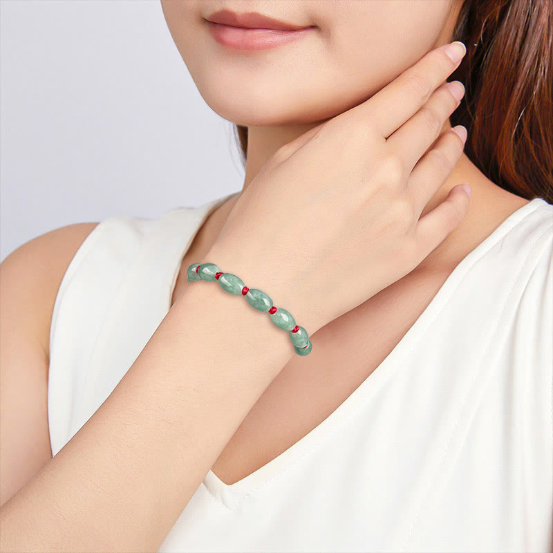 KarmaRipple's Jade Fortune Red String Bracelet p6