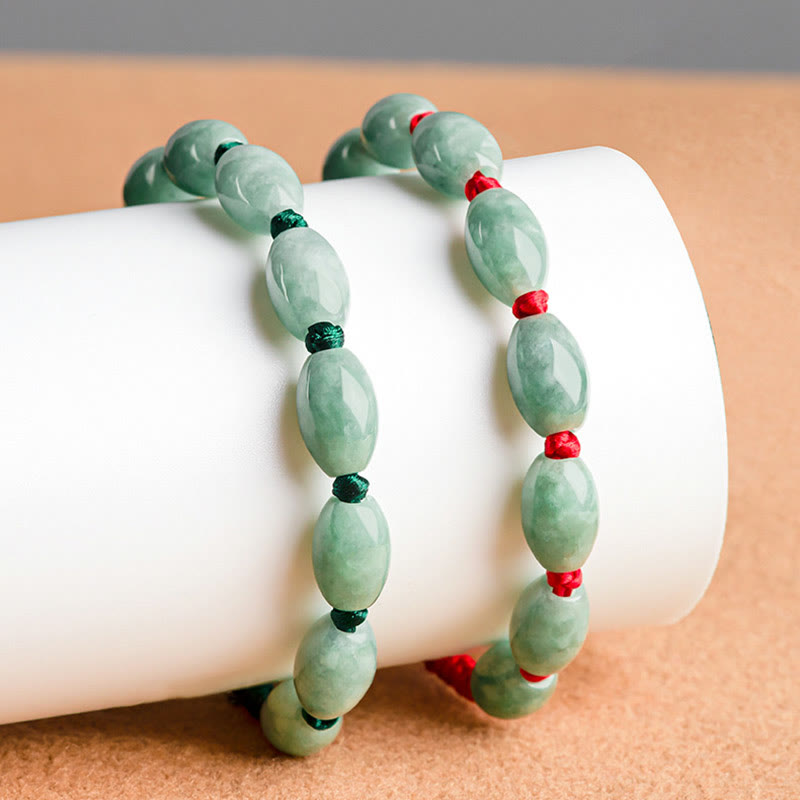 KarmaRipple's Jade Fortune Red String Bracelet p13