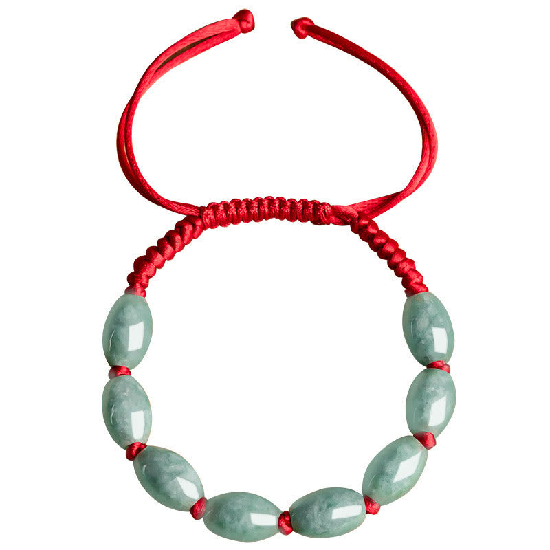 KarmaRipple's Jade Fortune Red String Bracelet p12