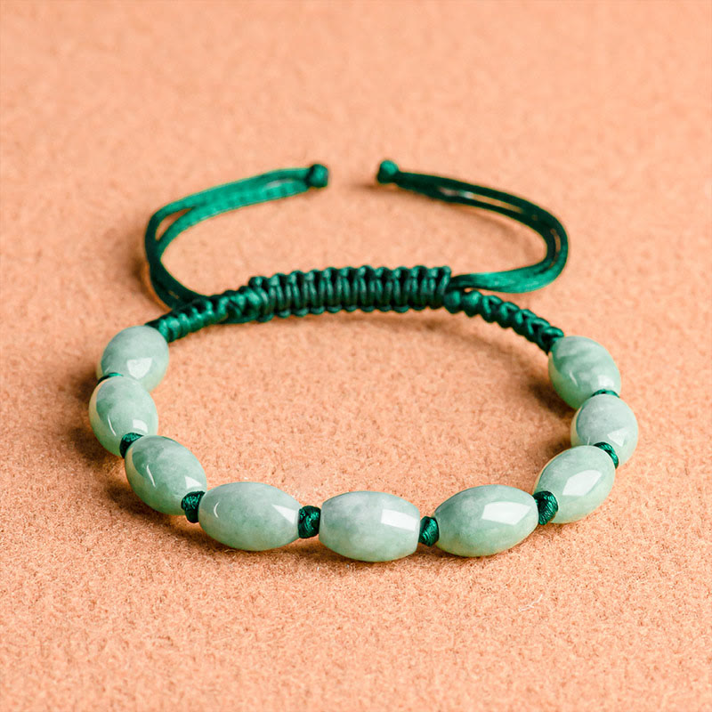 KarmaRipple's Jade Fortune Red String Bracelet p2