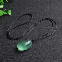 KarmaRipple's Green Fluorite Power Pendant Necklace
