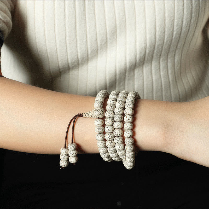 KarmaRipple's Tibetan Bodhi Seed Amber Agate Wealth Bracelet p3
