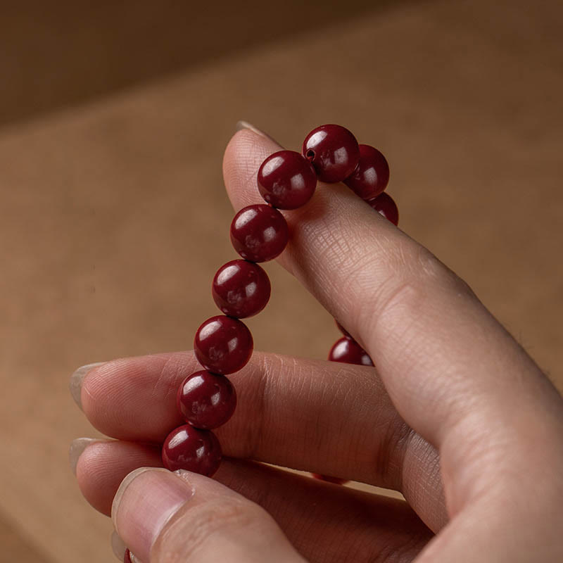 KarmaRipple's Authentic Cinnabar Heart Sutra Blessing Bracelet p13