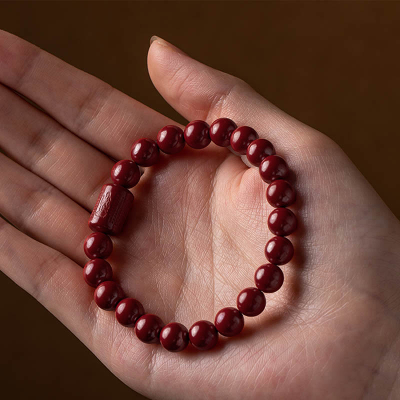 KarmaRipple's Authentic Cinnabar Heart Sutra Blessing Bracelet p14