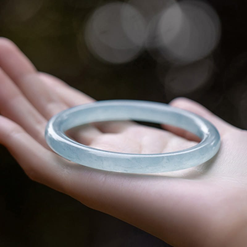 KarmaRipple's Authentic Aquamarine Serenity Bangle Bracelet p8
