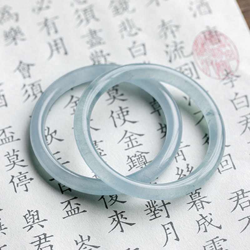 KarmaRipple's Authentic Aquamarine Serenity Bangle Bracelet p14