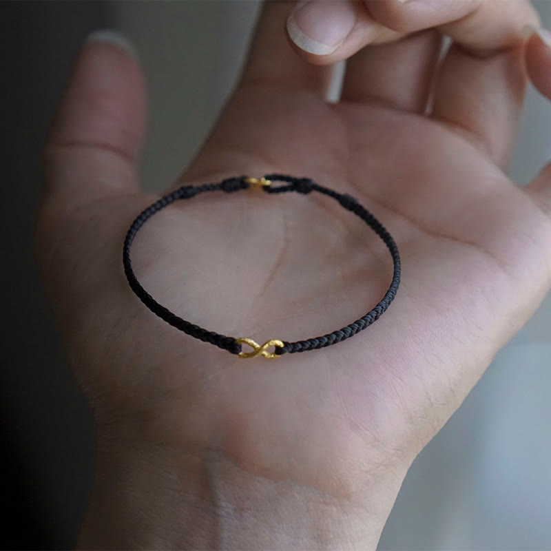 KarmaRipple's 999 Gold Endless Weave Infinity Handmade Fortune Rope Bracelet p26