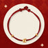 Lucky Rabbit and Two Gold Beads(Gold About 0.31g) / 19cm