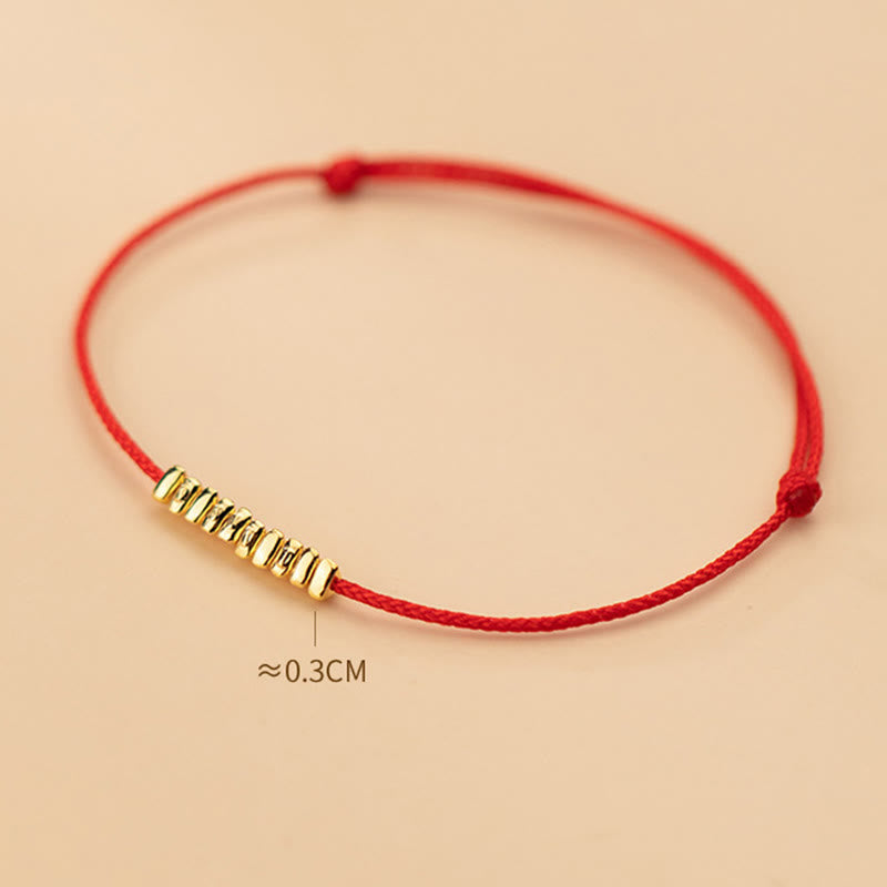 KarmaRipple's Handmade 925 Sterling Silver Small Pieces Protection Woven Ultra-Thin Rope Bracelet p9