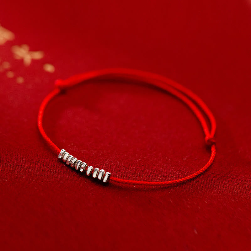 KarmaRipple's Handmade 925 Sterling Silver Small Pieces Protection Woven Ultra-Thin Rope Bracelet p2