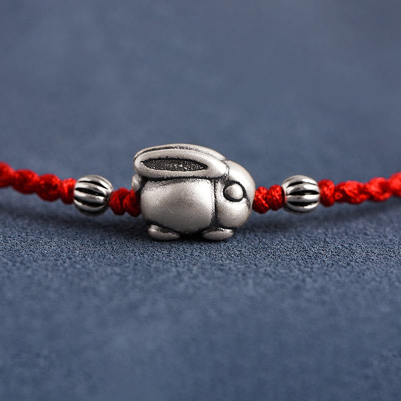 KarmaRipple's Handmade 999 Sterling Silver Rabbit Luck?Rope Bracelet Anklet p12