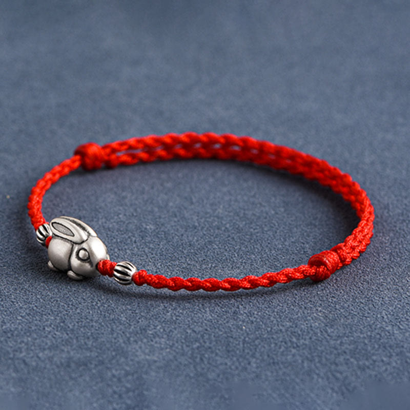 KarmaRipple's Handmade 999 Sterling Silver Rabbit Luck?Rope Bracelet Anklet p5