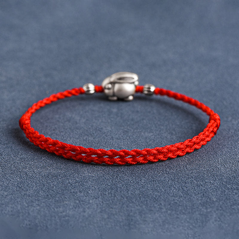 KarmaRipple's Handmade 999 Sterling Silver Rabbit Luck?Rope Bracelet Anklet p6