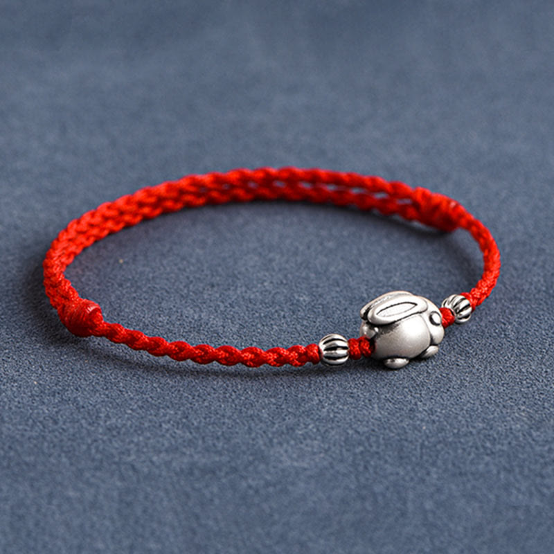 KarmaRipple's Handmade 999 Sterling Silver Rabbit Luck?Rope Bracelet Anklet p7