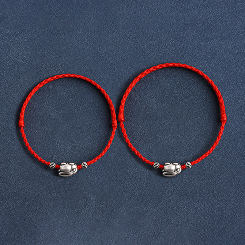 KarmaRipple's Handmade 999 Sterling Silver Rabbit Luck?Rope Bracelet Anklet p16