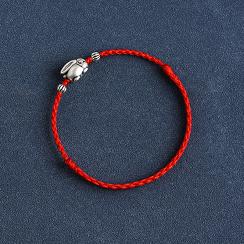 KarmaRipple's Handmade 999 Sterling Silver Rabbit Luck?Rope Bracelet Anklet p15