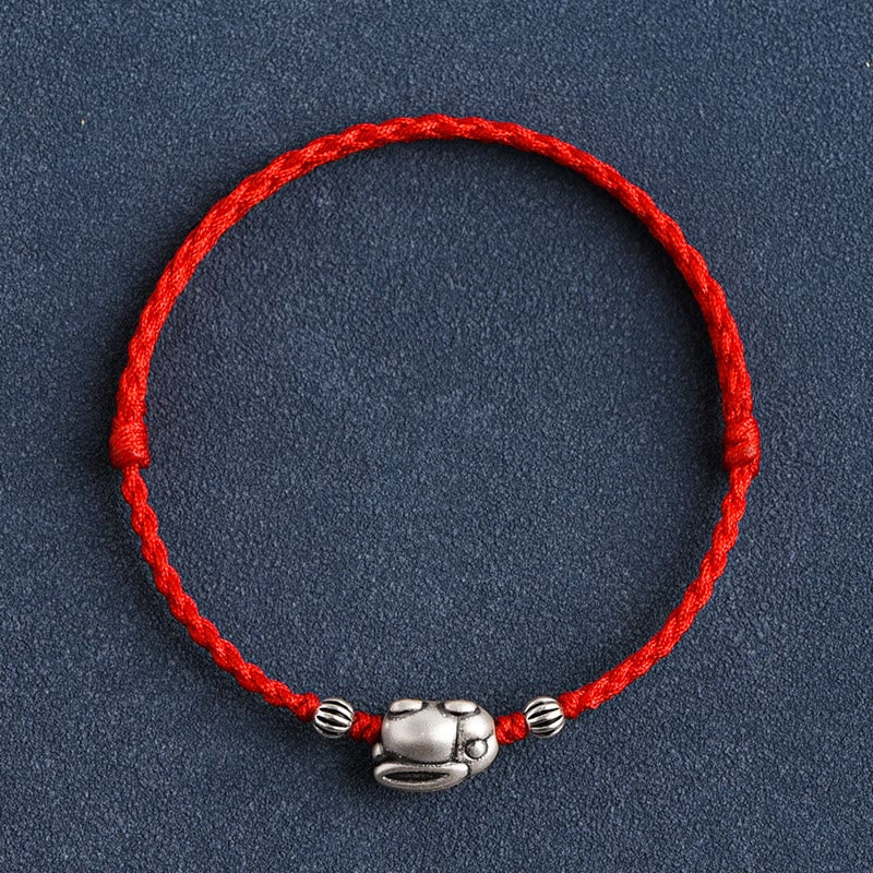 KarmaRipple's Handmade 999 Sterling Silver Rabbit Luck?Rope Bracelet Anklet p13