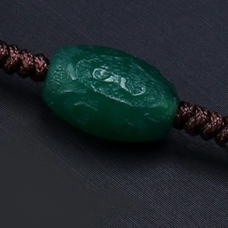 KarmaRipple's Tibetan Nine-eye Dzi Bead Protection Woven Rope Pendant Necklace p11
