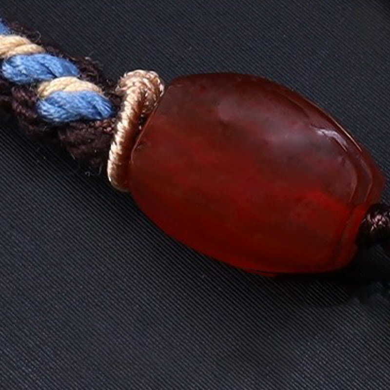 KarmaRipple's Tibetan Nine-eye Dzi Bead Protection Woven Rope Pendant Necklace p10