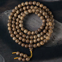 KarmaRipple's 108 Mala Beadwork Hainan Ivory Qinan Agarwood Calm Strength Bracelet