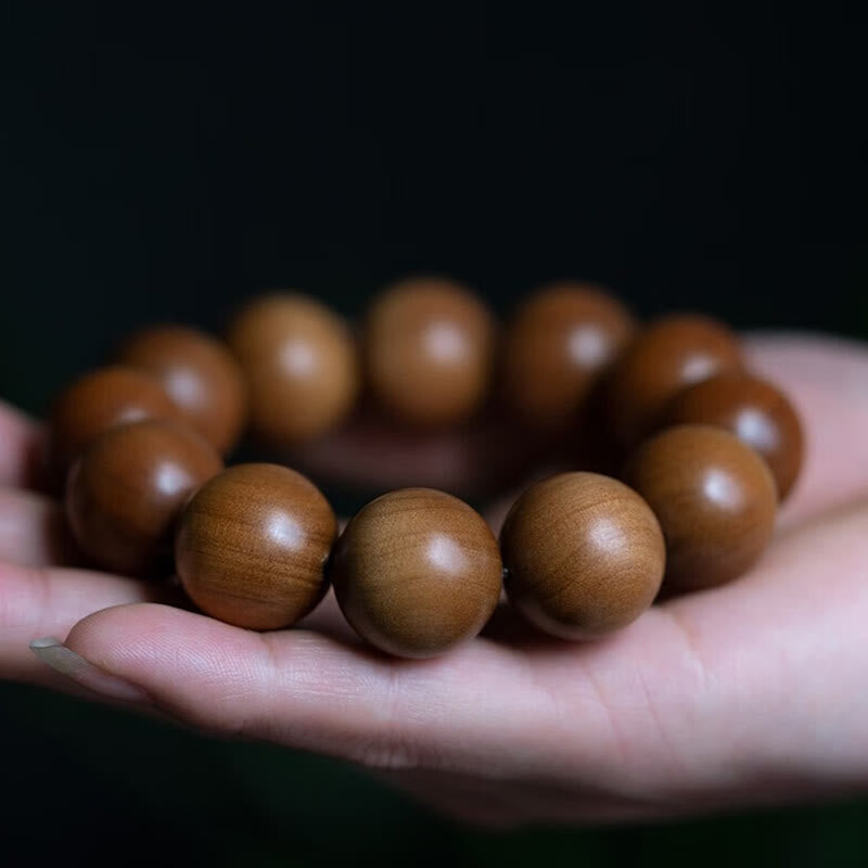KarmaRipple's Mysore Sandalwood Wood Bead Balancing Mala Bracelet p5