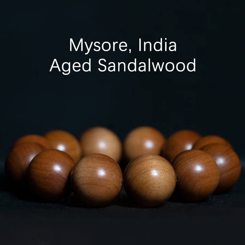 KarmaRipple's Mysore Sandalwood Wood Bead Balancing Mala Bracelet p8