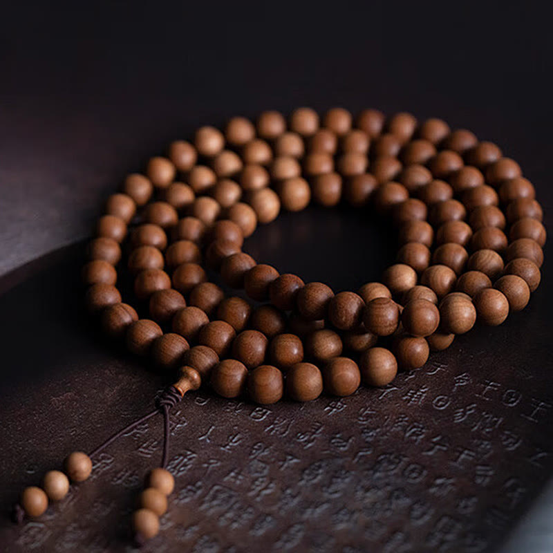 KarmaRipple's Mysore Sandalwood Wood Bead Balancing Mala Bracelet p29