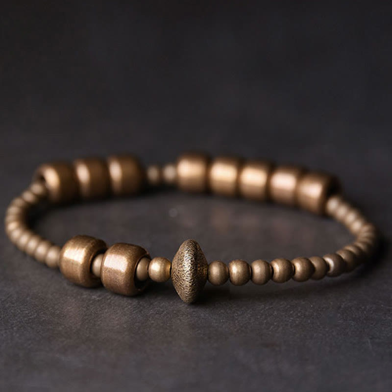 KarmaRipple's Vintage Bronze Brass Blance Wealth Bracelet p2