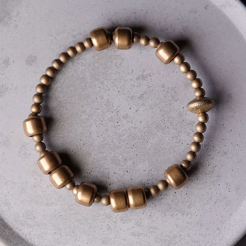KarmaRipple's Vintage Bronze Brass Blance Wealth Bracelet p3