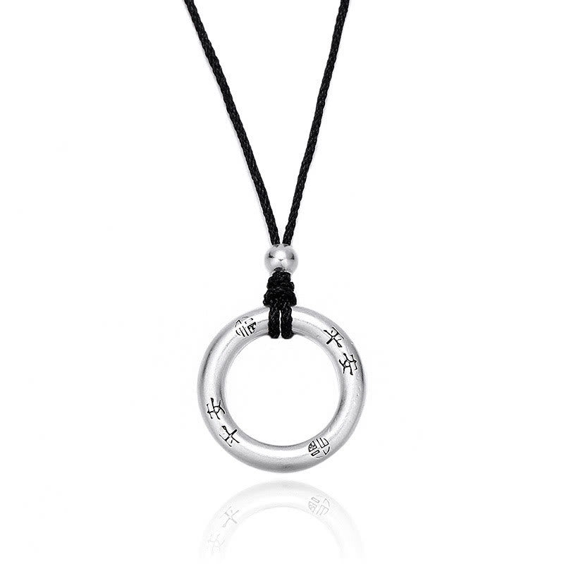 KarmaRipple's 999 Sterling Silver Peace Buckle Protection Pendant Necklace p10