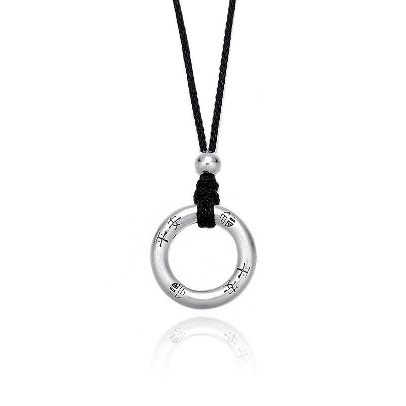 KarmaRipple's 999 Sterling Silver Peace Buckle Protection Pendant Necklace p11