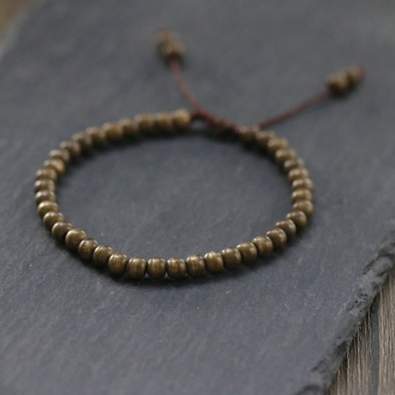 KarmaRipple's Bronze Brass Beadwork Balance Wealth Simple Bracelet p2