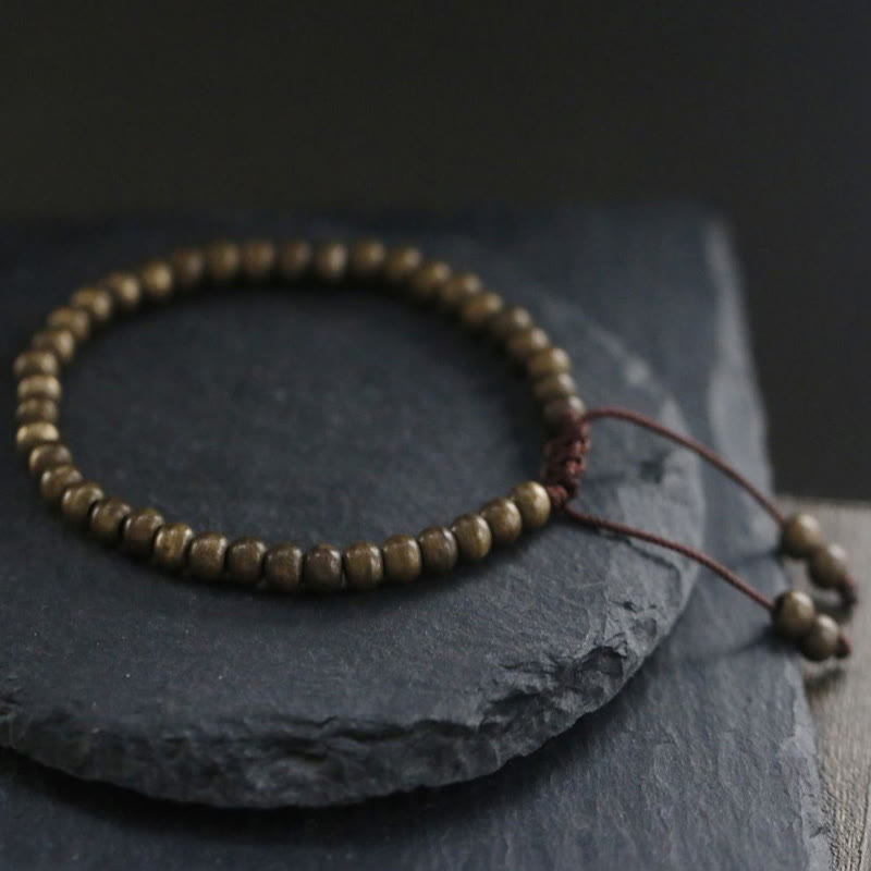 KarmaRipple's Bronze Brass Beadwork Balance Wealth Simple Bracelet p3