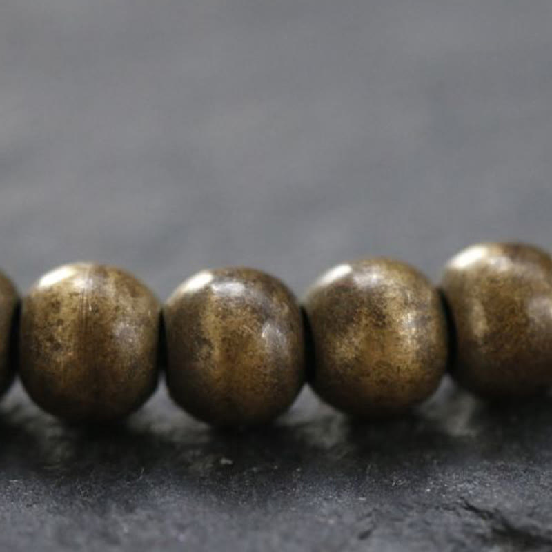 KarmaRipple's Bronze Brass Beadwork Balance Wealth Simple Bracelet p9