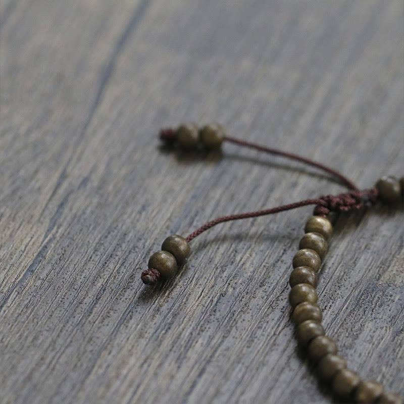 KarmaRipple's Bronze Brass Beadwork Balance Wealth Simple Bracelet p11
