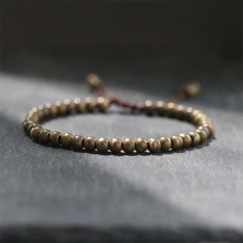 KarmaRipple's Bronze Brass Beadwork Balance Wealth Simple Bracelet p16