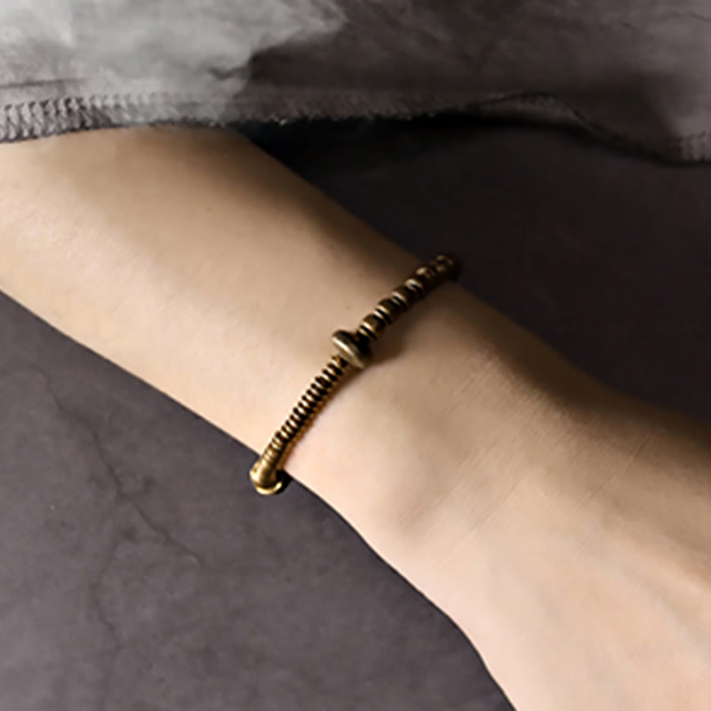 KarmaRipple's Balance Bronze Fortune Brass Bracelet p5